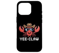 Yee Claw! Amusant Cowboy Lobster Pixel Art Rétro Gaming Fans Coque pour iPhone 16 Pro