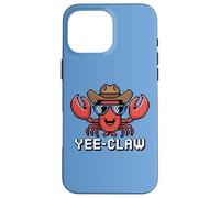 Yee Claw! Amusant Cowboy Lobster Pixel Art Rétro Gaming Fans Coque pour iPhone 16 Pro Max