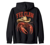Yee Claw Crawfish Cowboy Hat Cajun Crawfish Funny Sweat à Capuche