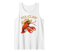 Yee Claw! Funny Cowboy Homard écrevisses Cajun Fruits de mer Débardeur