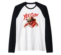 Yee Claw Funny Lobster Cowboy Western Beach Crawfish Manche Raglan