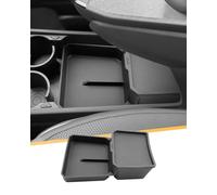 YEE PIN Compatible avec Kia EV3 2025 2026 - Boîte de rangement inférieure pour console centrale - Plateau de rangement à double étage en TPE souple - Organisateur de console centrale pour accessoires