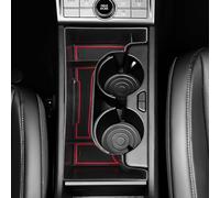 YEE PIN Kona 2024 Boîte de rangement compatible avec Hyundai Kona SX2 Hybird PHEV 2024 2025 Accoudoir console centrale Organisateur Plateau Organiseur avec tapis antidérapant (rouge)