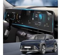 YEE PIN Lot de 2 films de protection d'écran en PET pour Hyundai Kona SX2 2024 2025 Navigation+ Digital Cluster pour Kona SX2 12,3", résistant aux rayures 6H