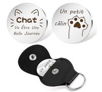 Yeeaulpa Cadeau Chat,Cadeau Pour Chat Un Petit Câlin,Cadeaux Chat Noel,Cadeaux Noel Chat,Chat Va être Une Belle Journée