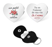 Yeeaulpa Cadeau Saint Valentin Couple Idee Porte Clef Cadeau Couple Amoureux Copine Anniversaire Cadeaux pour son Copain Mari Cadeaux Mariage pour ma Femme Amoureux pour Homme Amour St Valentin Noel