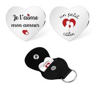 Yeeaulpa Cadeau Saint Valentin Couple Porte Clef Idee Cadeau Couple Amoureux Copine Anniversaire Cadeaux pour son Copain Mari Cadeaux Mariage pour ma Femme Amoureux pour Homme Amour St Valentin Noel