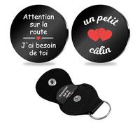 Yeeaulpa Cadeau Saint Valentin pour Homme Amour Cadeau Couple Porte Clef Voiture Cadeaux pour son Copain Amoureux Cadeaux Mari Papa Copine Anniversaire Pour ma femme Amour St Valentin Noel