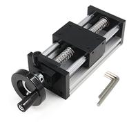 Yeebyee Vis à billes SFU1605 de 100 mm de longueur de course efficace avec guide de rail linéaire à double axe optique avec table coulissante manuelle pour machine de routeur CNC (taille : 100 mm)