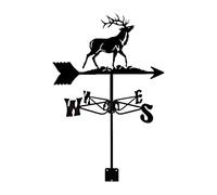 Yeeda cerf Faite à la Main, girouette en Fer forgé en métal, pour la décoration Jardin d'installation Jardin Toit extérieur, indicateur Direction girouette.