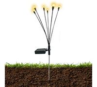 Yeeda Lumières lucioles à énergie solaire, lampes solaires de jardin, lampes solaires de jardin étanches pour l'extérieur qui se balancent lorsque le vent souffle, guirlandes lumineuses