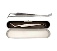 Yeeda Suppression des tiques 2 en 1 | Pince à épiler pour enlever Les tiques en Acier Inoxydable - Kit Retrait tiques en Acier Inoxydable avec étui Rangement, adapté aux Humains