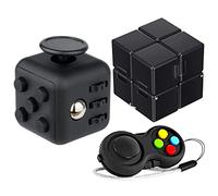 Yeefunjoy 3Pcs Fidget Toy Cube Anti Stress Jouet Cube de l'infini，Fidget Pad, Controller Réducteur de Stress pour réduire Le Stress en Cas de nervosité pour Tous Les Groupes d'âge