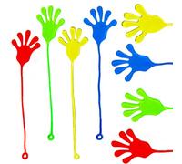 Yeefunjoy 4PCS Collante Mains Jouet, Grande Mains Collante Enfants, Jouets Extensibles Paumes Sticky Hands, Remplisseurs de Sacs de Fête Piñata Jouets Fournitures de Fête, Cadeaux Anniversaire Enfants