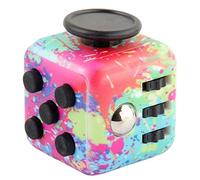 Yeefunjoy Anti-Stress Fidget Toy Cube Anti Stress Jouet Décompression Jouet Cube avec 6 modules apaisants pour Enfants et Adultes (Splash)