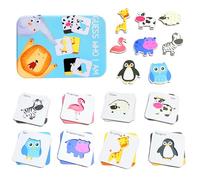 Yeefunjoy Cartes éducatives, Montessori Jouets pour bébé, Animaux Jeuets Educatifs Jeu de mémoire de Correspondance pour Bébés 2 3 4 Ans Garçons et Filles Cadeau d'anniversaire Cadeaux de Noël