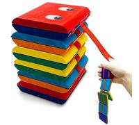Yeefunjoy Children's Wooden Jacob Ladder, Magie Retro Spiel mit magischem Illusionseffekt, Lustiges Gesicht klick Klack Senesorisches Fidget Spielzeug aus Holz für Geburtstagsparty Goodie Taschen