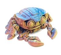 Yeefunjoy Crabe Imprimé en 3D, Crabe Articulés Imprimés en 3D Figurines Imprimé 3D Jouet Fidget Crabe Cybernétique Décoration d'Intérieur Maison Voitures Chambre Bureau Salon Enfant Adulte Cadeau