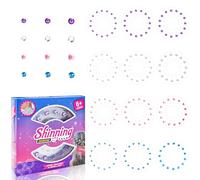 Yeefunjoy Hair Bedazzler Kit, Glitzersteine Haare 180 Diamant Styler Haare Accessoires Haarschmuck Mädchen Spielzeug, Haar Glitzer Strasssteine Glam Styling Tool Geschenk Partygeschenke für Kinder