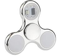 Yeefunjoy LED Light Fidget Toy, avec Roulement Jouet de Anti Stress Lumineux Fidget Toy à Main, Faire la fête Soulagement Anxiété pour Enfants Adultes (Argent)