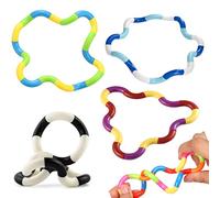 Yeefunjoy Lot de 4 Jouets sensoriels Fidget Toys Soulagement du Stress Finger Toys Fidget Blocks Toys, Relax Therapy Décompression Jouets éducatifs Brain Imagine Toy Gifts Party Bag Fillers