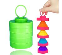 Yeefunjoy Magic Folding Blocks, Jouet Sensoriel Fidget Toys ADHD pour Enfants Adultes Lanternes Empilables Jouet à Doigts en Forme de Main Transformable et tournant pour soulager Le Stress Cadeau