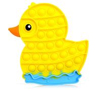 Yeefunjoy Push Bubble Sensory Fidget Toy, Jouets Anti-Stress, Pop Bubble, Jouets Sensoriels à Presser en Silicone, Soulager l'anxiété et Le Stress pour Enfants Adultes( Le Canard Jaune)