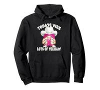 Yeehaw Cowgirl GNOME Motif for Line Dance Women Pink Western Sweat à Capuche