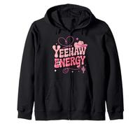Yeehaw Energy Groovy Rose Cowgirl Country Cowboy Femme Homme Sweat à Capuche