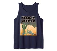 Yeehaw Meemaw Drôle, Mignon, Tendance, Campagne, désert, Cactus Débardeur