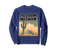 Yeehaw Meemaw Drôle, Mignon, Tendance, Campagne, désert, Cactus Sweatshirt