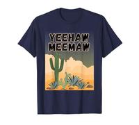 Yeehaw Meemaw Drôle, Mignon, Tendance, Campagne, désert, Cactus T-Shirt