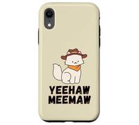 Yeehaw Meemaw Drôle, Tendance, Pays, Mignon, Chat, Chaton Coque pour iPhone XR