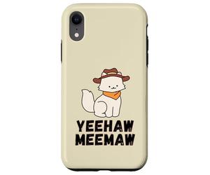 Yeehaw Meemaw Drôle, Tendance, Pays, Mignon, Chat, Chaton Coque pour iPhone XR