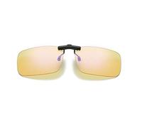 YeeHoo Lunettes Clip on Filtre Lumière Bleue - unisexe Haute Protection pour Écrans - Lunettes Gaming PC Mobile TV - Anti Fatigue Anti UV Anti Lumière Bleue