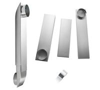 YeeJinHong Kit de ventilation télescopique de 10,2 cm, 63,5 à 150 cm en acier inoxydable réglable, entrée droite à 90 ° pour sèche-linge pour espace restreint