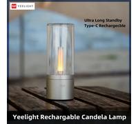 Yeelight lampe à bougie rechargeable jaune LED veilleuse lumière d'ambiance gradation continue lampe de chevet pour chambre Yeelight Candle Lamp