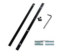 Yeeliv Lot de 2 connecteurs de Rail de Guidage pour Makita Festool, Noir, kit de connecteurs de Rail de Guidage pour Festool, Accessoires de Rail de Rideau