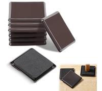 Yeeliv Lot de 8 patins carrés de 8,9 cm pour meubles - Patins réutilisables pour moquette et protection de plancher en bois dur pour déplacer de meubles lourds | Coussinets en mousse EVA double couche
