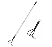 YEELOR Cultivateur de jardin multifonctionnel 3 griffes long manche poignée réglable 140 cm outils de désherbage ameublissement sol