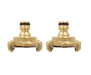 yeemeen Raccord Rapide en Laiton,Raccord Pompier,Adaptateur Tuyau Arrosage,Raccord Rapide en Laiton Système Geka avec Connecteur pour Tuyau D’Arrosage (Compatible avec Système Gardena)