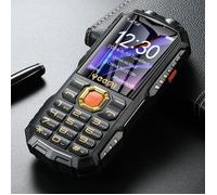 YEEMI Q7+ 4G Feature Phone 1,77 pouces Double SIM 80 000 Pixel 2400 mAh FM Numéro d’urgence Téléphone de secours Noir