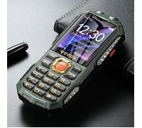 YEEMI Q7+ 4G Feature Phone 1,77 pouces Double SIM 80 000 Pixel 2400 mAh FM Numérotation d’urgence Téléphone de veille Vert