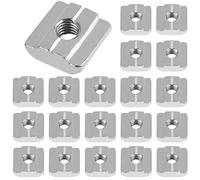 Yeepeo Ensemble de 20 pierres rainurées, rainure 8, type B, M8, en acier au carbone en T, pour fente d'extrusion en aluminium série 30