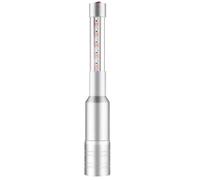 yeeplant Bâton lumineux LED pour bouteille de champagne, bâton lumineux blanc rechargeable, alliage d'aluminium argenté