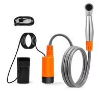 yeeplant Bidet de camping électrique, douche portable avec batterie rechargeable USB, débit d'eau puissant, ventouse et crochet en S pour voyage