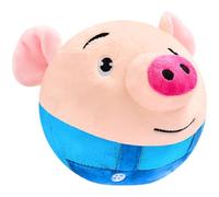 yeeplant Blue Hopping Pig Jouet pour chien en peluche interactive avec capteur réactif, 398 chansons intégrées, chargement USB, 16,5 x 12,4 x 12,4 cm