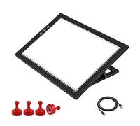 yeeplant Boîte lumineuse de traçage A4, 30 x 20 x 2 cm, avec support à 9 angles, 4 plaques métalliques, câble USB de 1,8 m, prise en métal, pour art, croquis, strass
