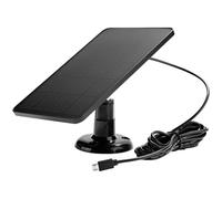 yeeplant Chargeur de panneau solaire 4 W 5 V - Monocristallin, étanche, flexible et réglable, compatible avec les sonnettes Ring Eufy, Blink, REOLINK et caméras de sécurité