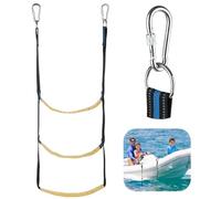 yeeplant Échelle d'embarquement pliable à 3 marches pour bateaux, échelle légère et portable pour kayaks, canoës, voiliers